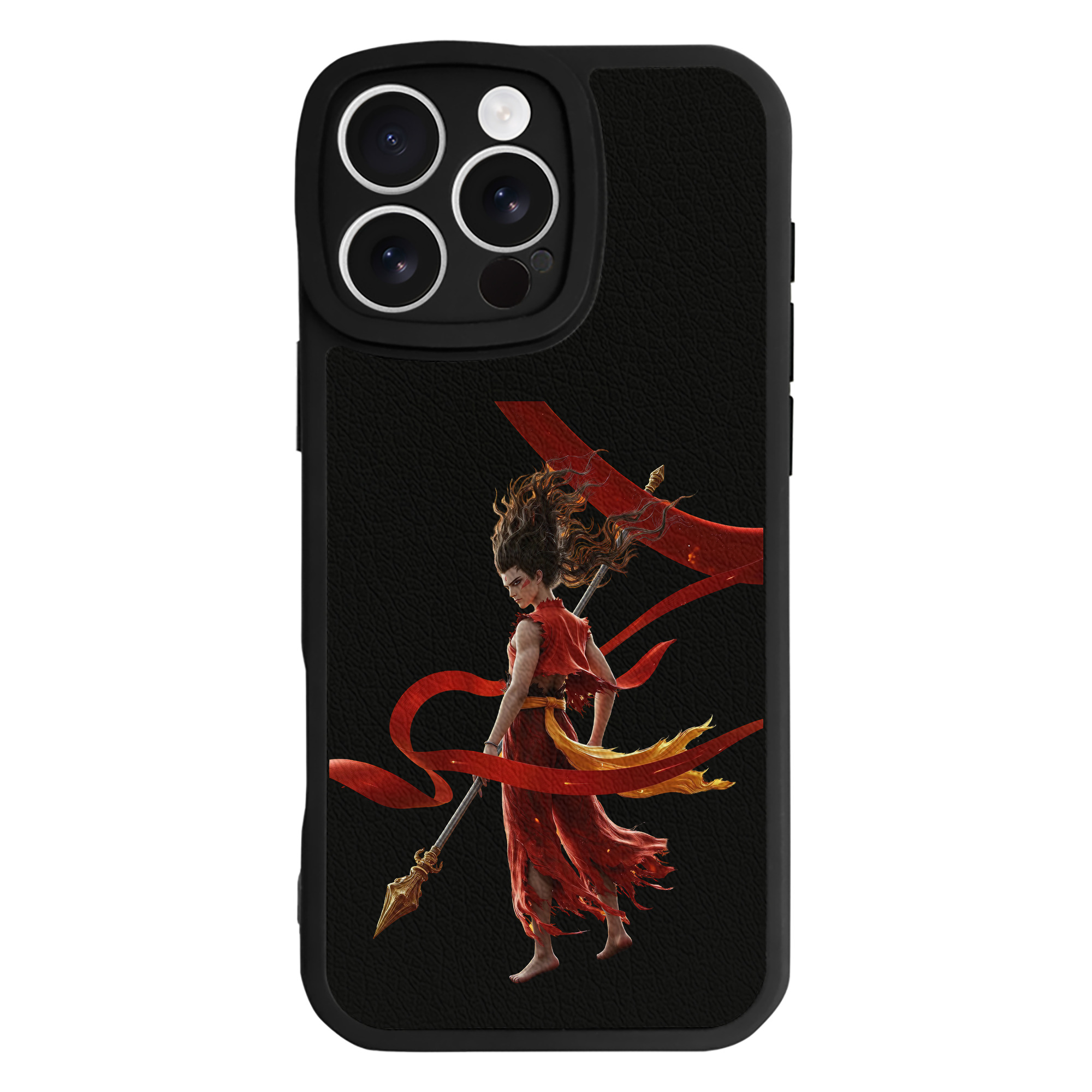 （画像用） Ne Zha 2 ナタ 魔童の大暴れ 【iPhone 16シリーズ対応】シリコンスマホケース（レザー調） 材質：シリコン